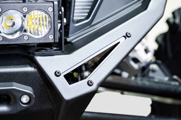 ELEKTRIC OFFROAD POLARIS PRO XP / XP4 2020+ VOLT FRONT WINCH BUMPER CLOSE ACCENT PANEL VIEW
