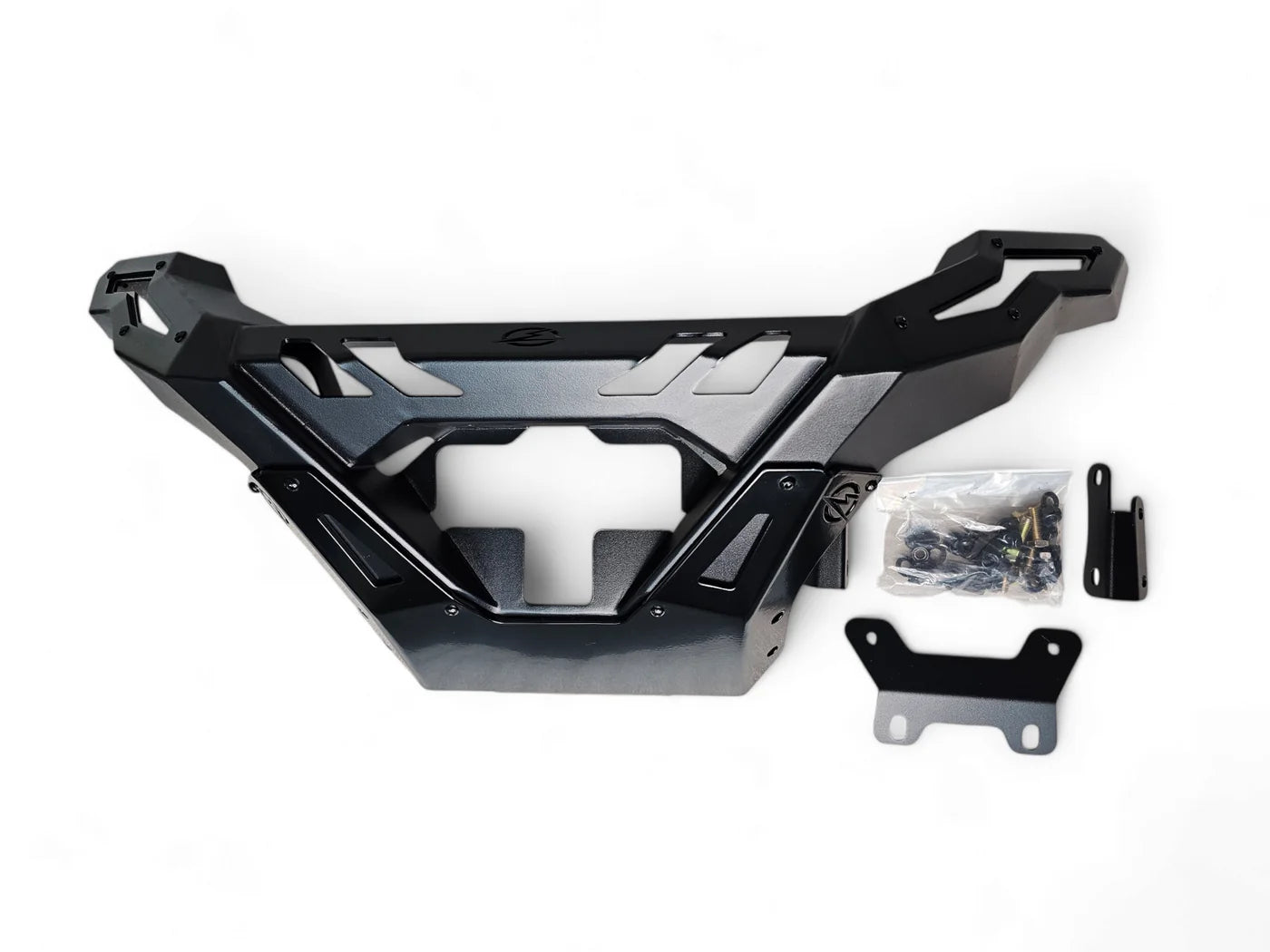 Elektric Offroad Volt Winch Front Bumper Maverick R / Max 2024+ with brackets front view