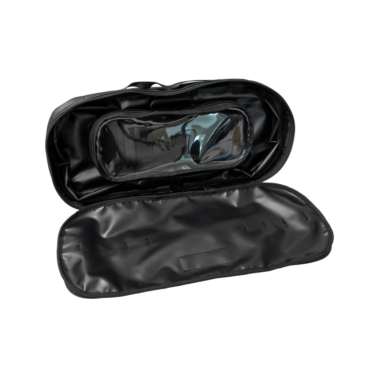 Belt bag opened on white background