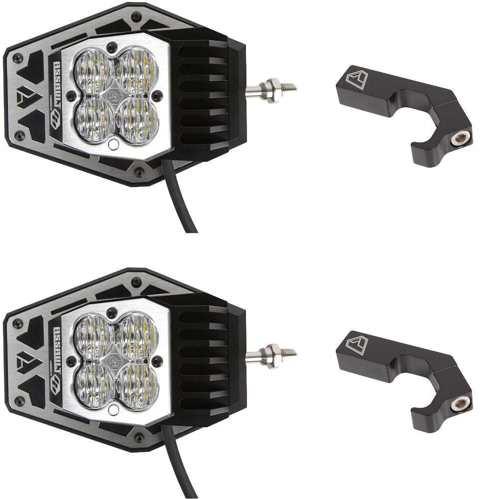 Assault Industries UTV Nighthawk LED Lighted Side Mirrors (Pair) W/ Clamps