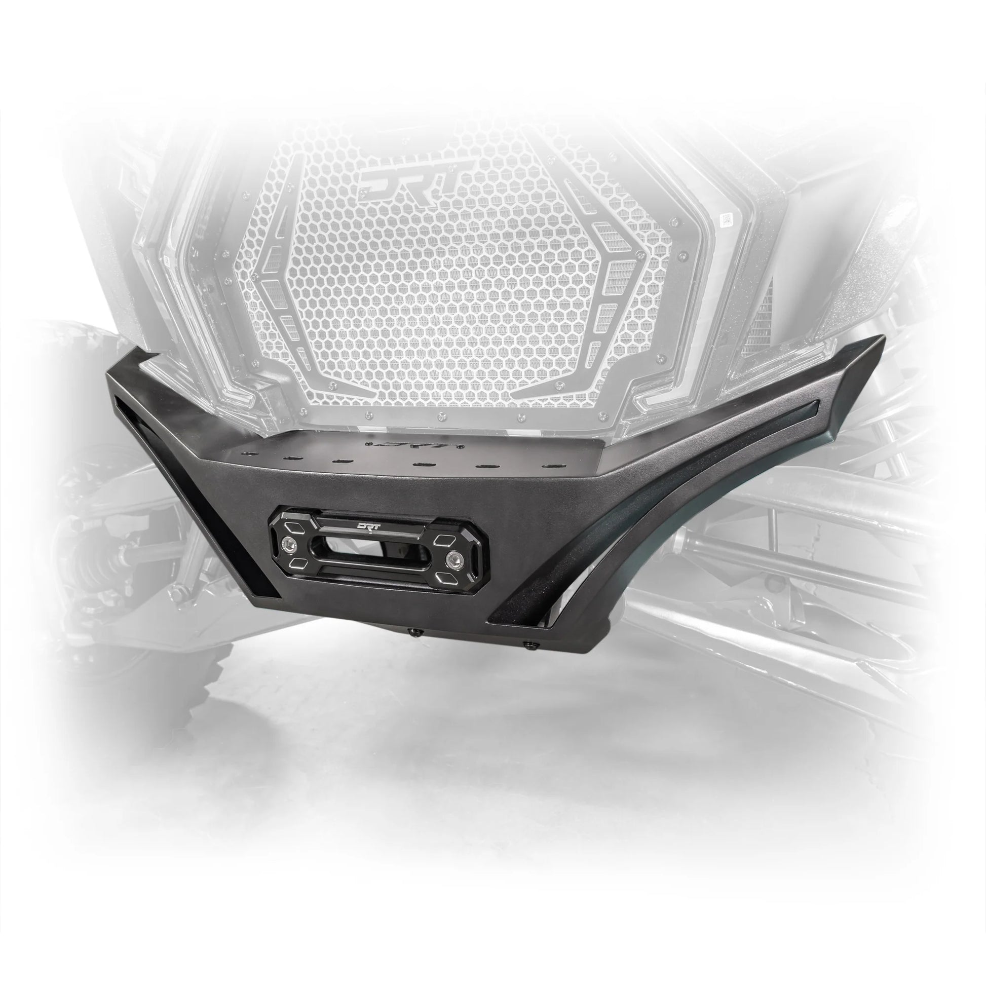 DRT Heavy Duty V2.0 Front Winch Bumper Skid Plate Polaris RZR Pro XP XP4 2020+ black white photo
