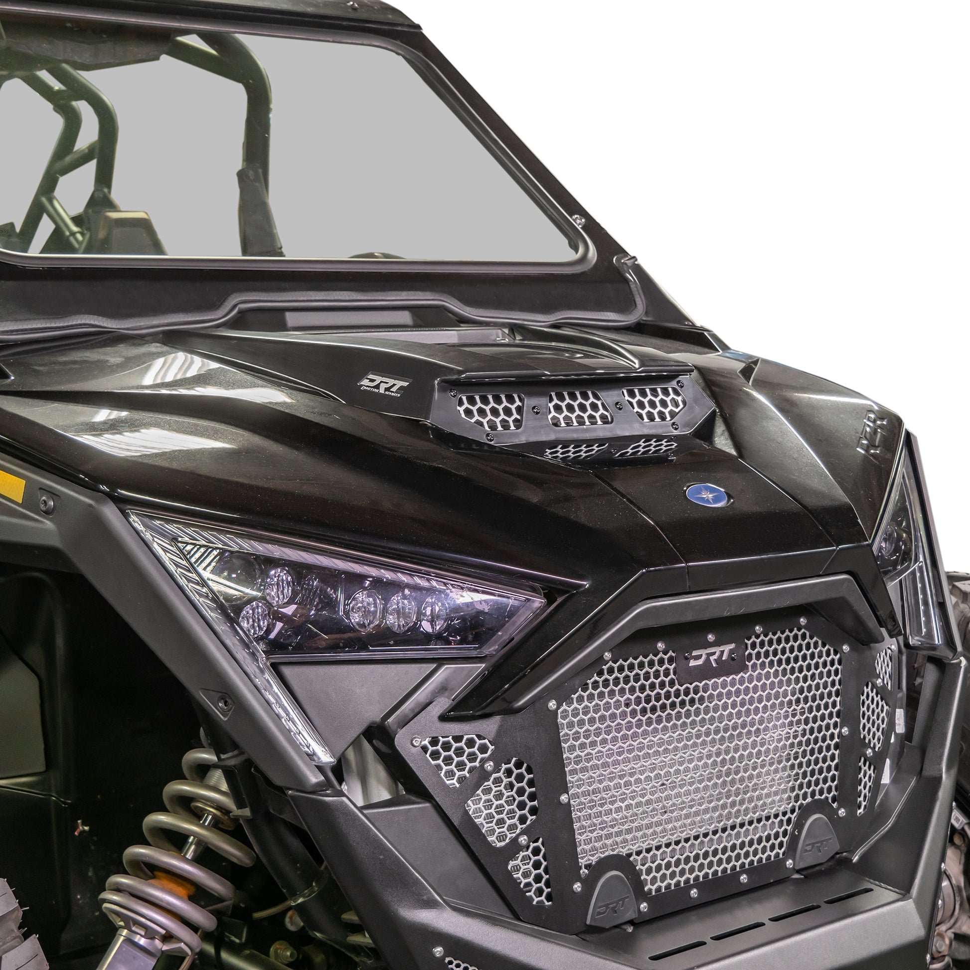 DRT Motorsports RZR Pro XP / Pro R / Turbo R 2020+ Pro Series V2.0 Hood Scoop - Black close up