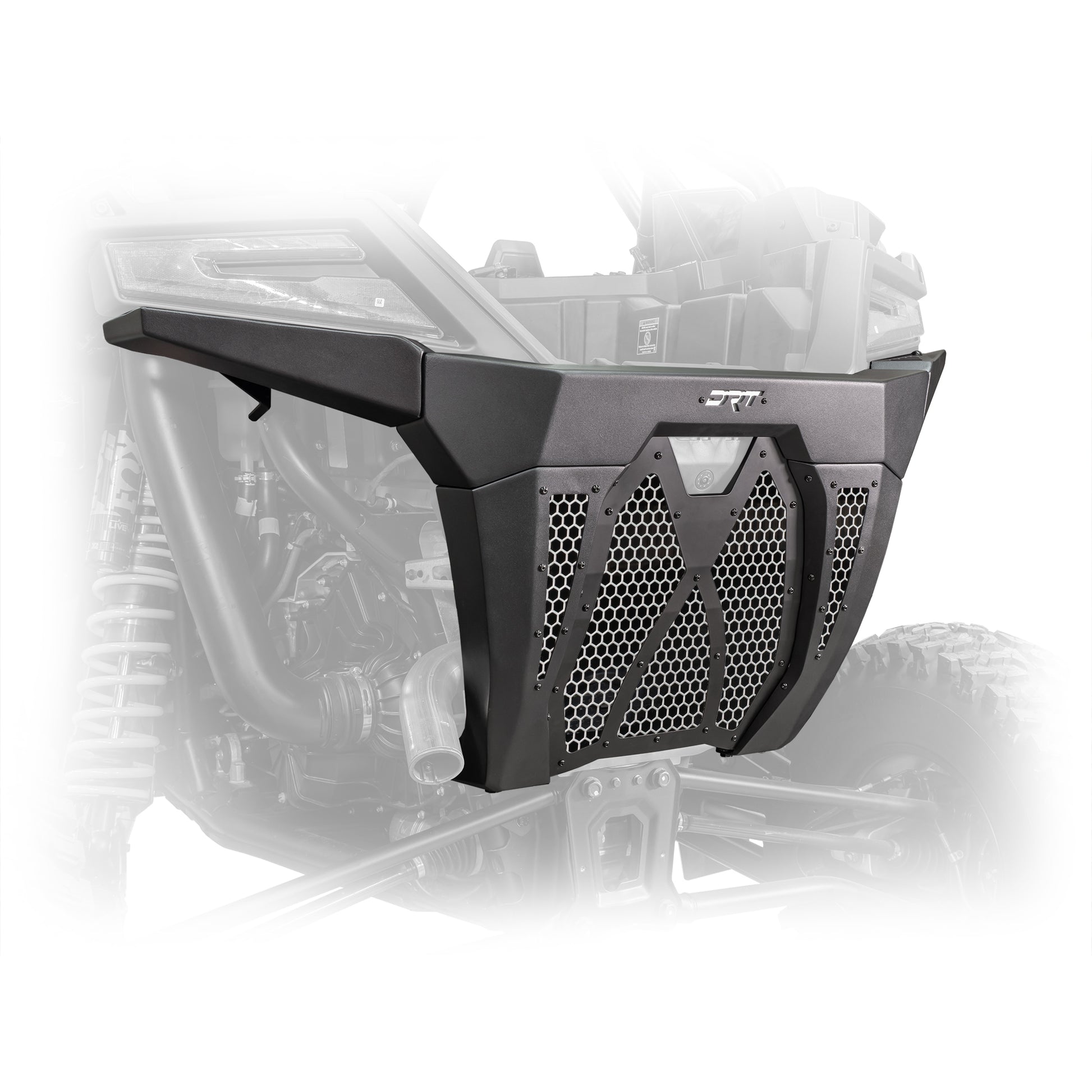 DRT Motorsports Polaris Pro XP / Turbo R Rear Bumper - Black #2