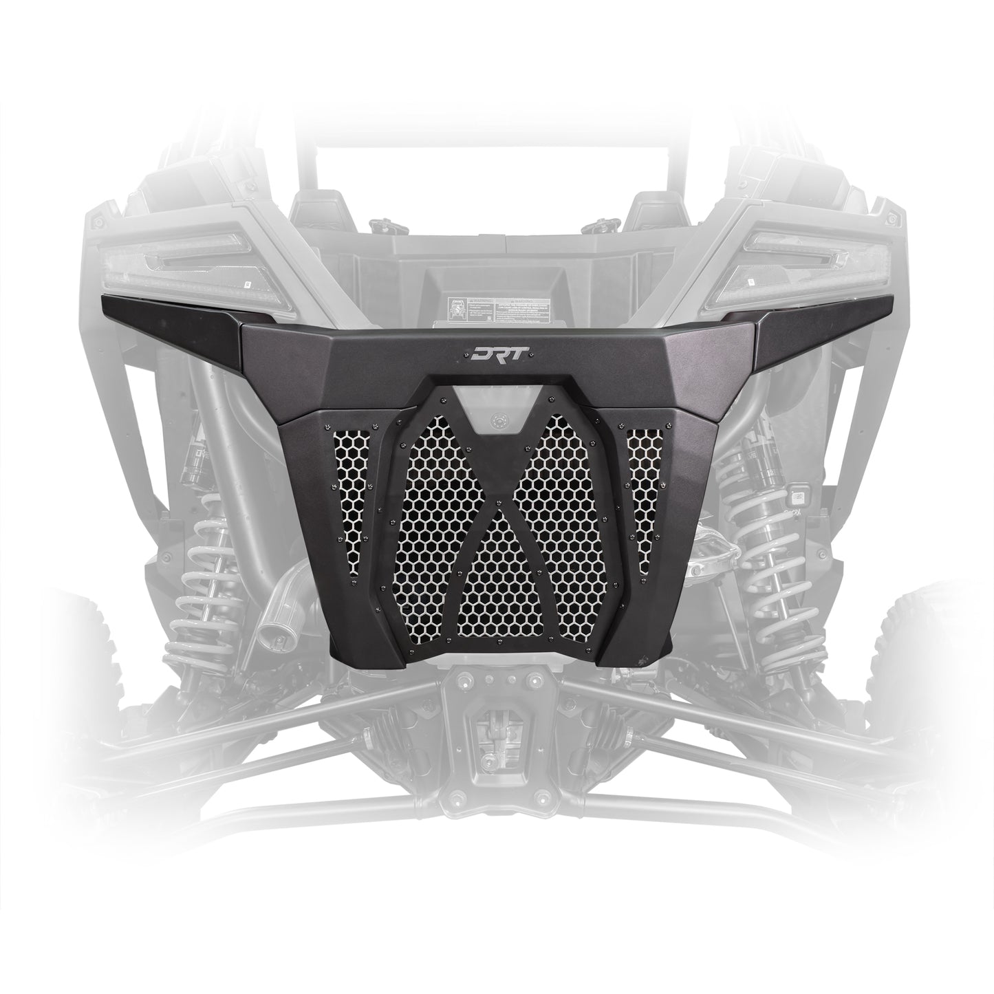 DRT Motorsports Polaris Pro XP / Turbo R Rear Bumper - Black Rear View