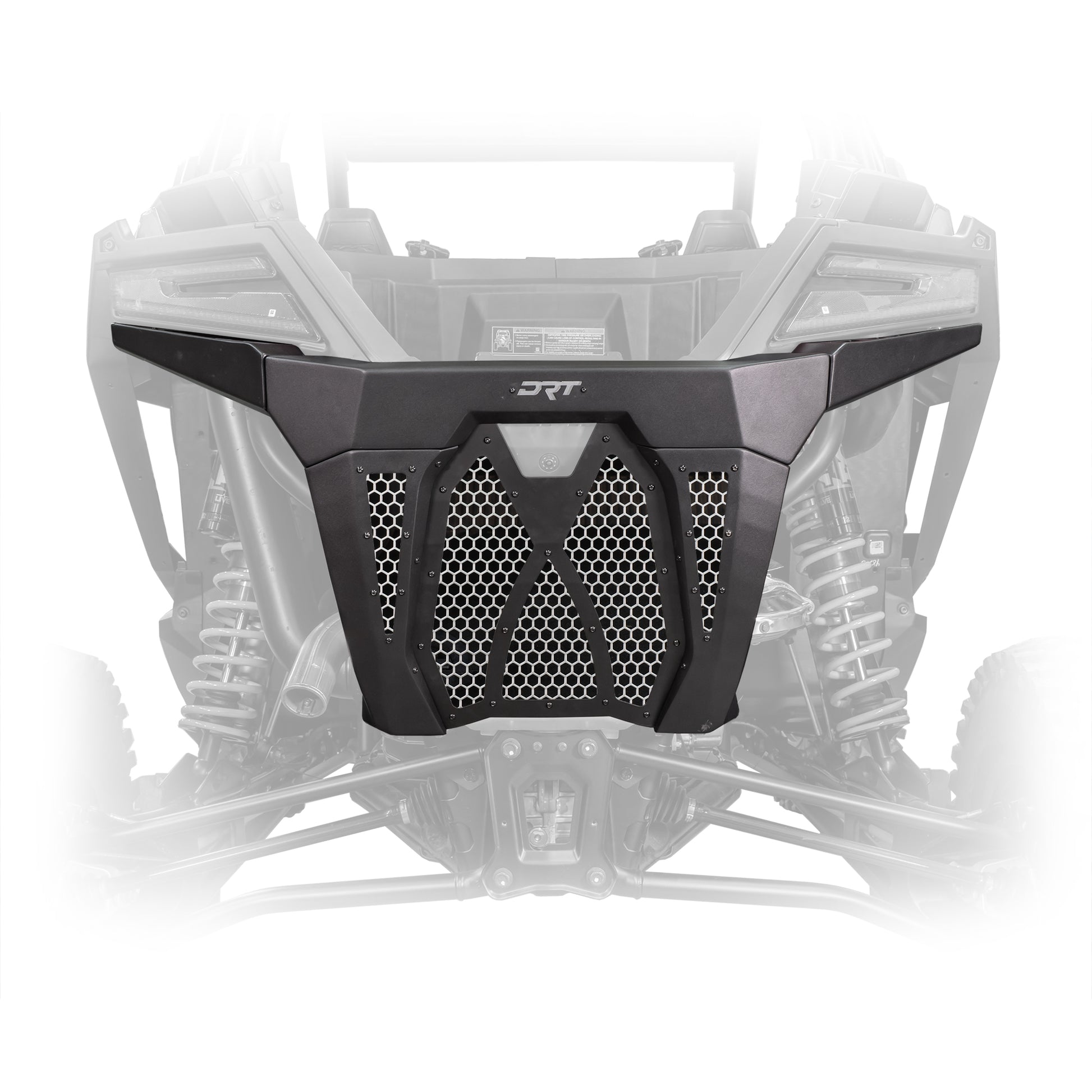 DRT Motorsports Polaris Pro XP / Turbo R Rear Bumper - Black Rear View