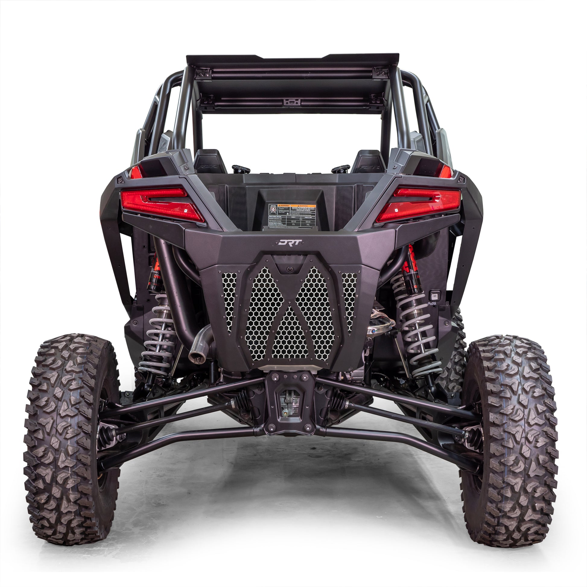 DRT Motorsports Polaris Pro XP / Turbo R Rear Bumper - Black rear view
