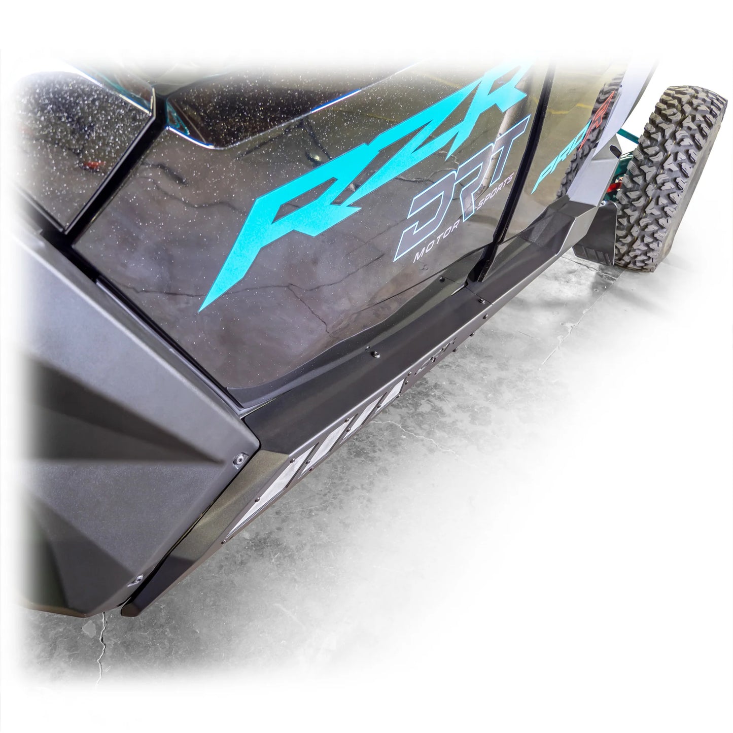 DRT Heavy Duty Rock Sliders Rails Polaris PRO SERIES RZR PRO XP S TURBO R 4-SEAT Top View