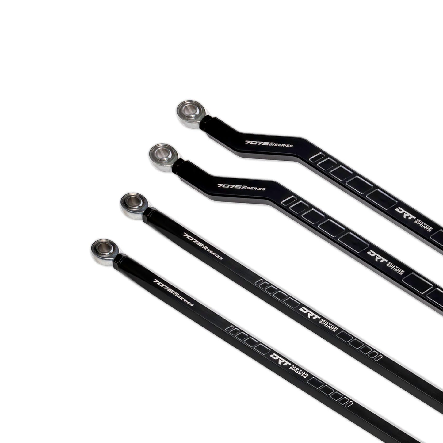 DRT Billet Race Series 7075 XD Hi Clearance Radius Rods Bar Arms RZR PRO R PRO S TURBO R Side View white background