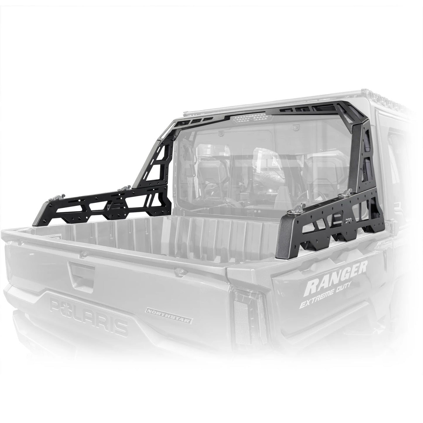 DRT Rear Bed Chase Rack Storage System POLARIS RANGER XD 1500 2024+ promo back white