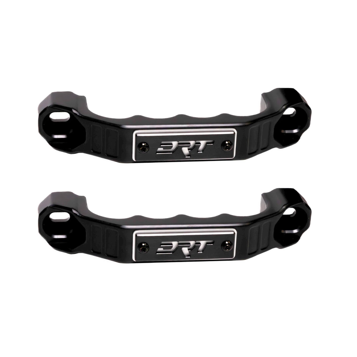 Two black metal components with 'BRT' branding on a white background