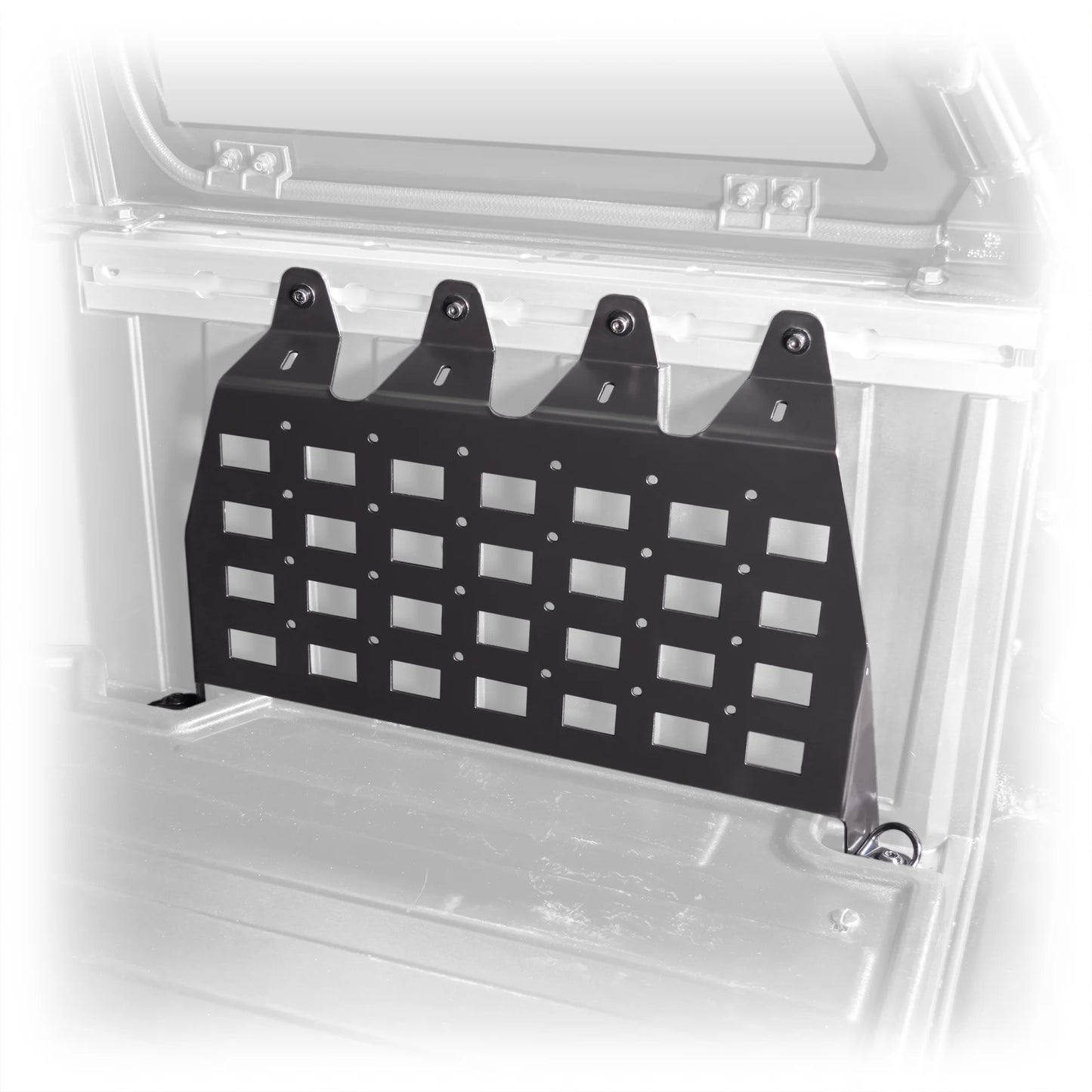 DRT BEDSIDE CARGO MOLLE PANELS STORAGE RACK Polaris XPEDITION 2024+ XP ADV Black and White