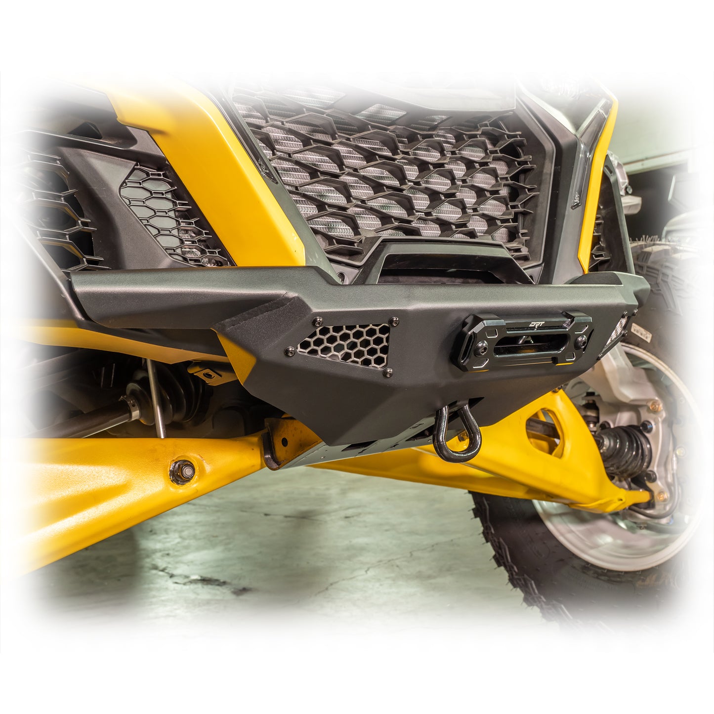 DRT Motorsports Can Am Maverick R 2024+ Front Bumper close color detail view