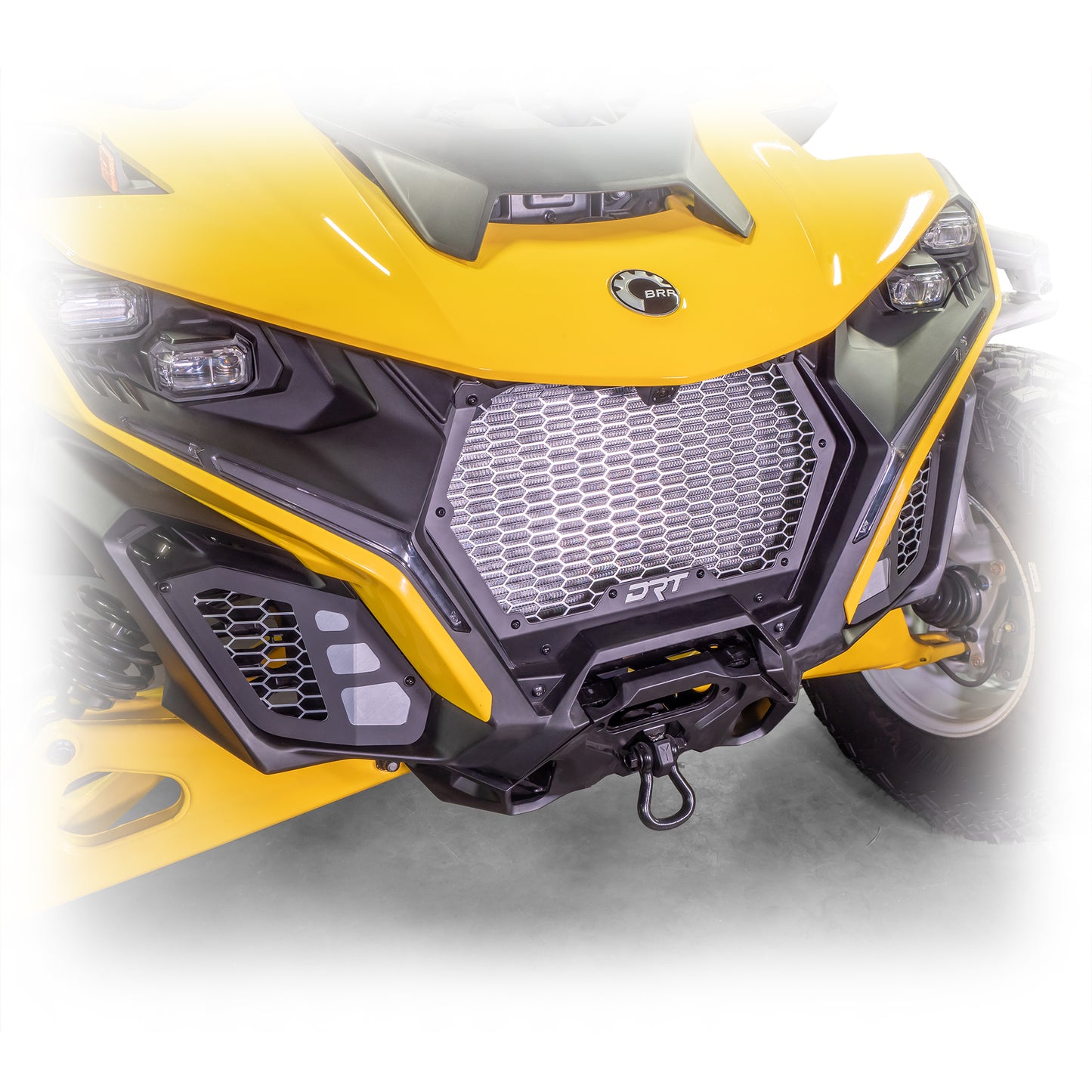 DRT Motorsports Can Am Maverick R Aluminum Front Grill Kit Color Full Front View