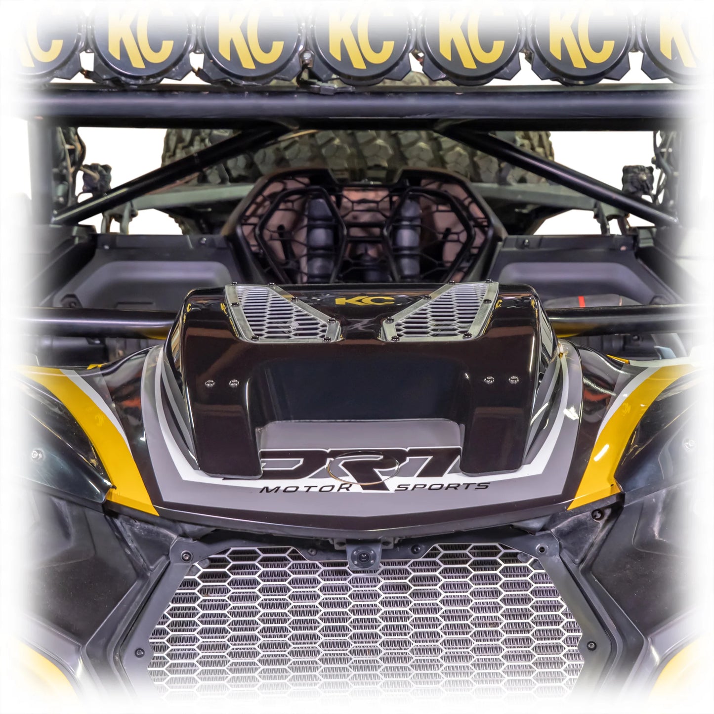 DRT Motorsports Can Am MAVERICK R X XRS 2024+ Vented ABS Hood Scoop Mounted Close View