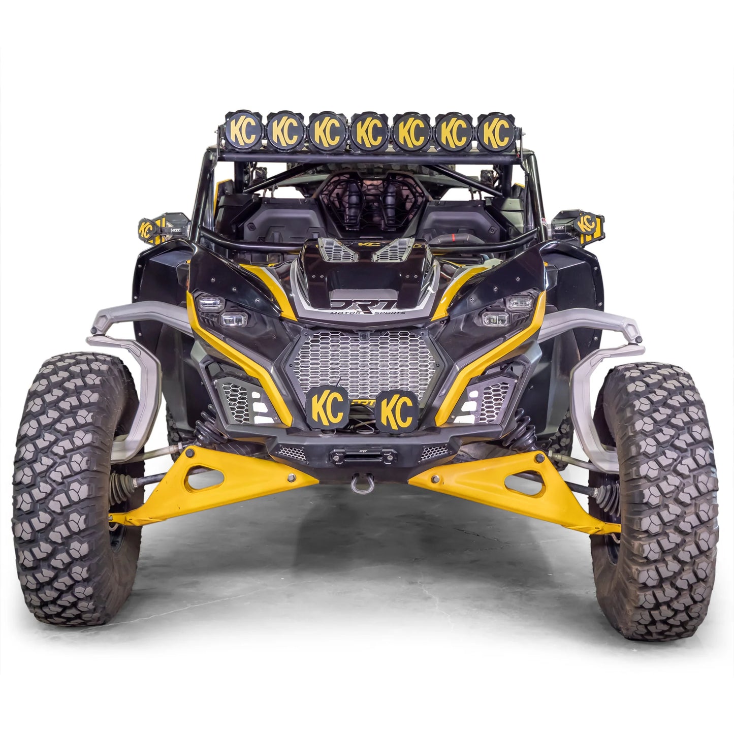 DRT Motorsports Can Am MAVERICK R X XRS 2024+ Vented ABS Hood Scoop Mounted Front view