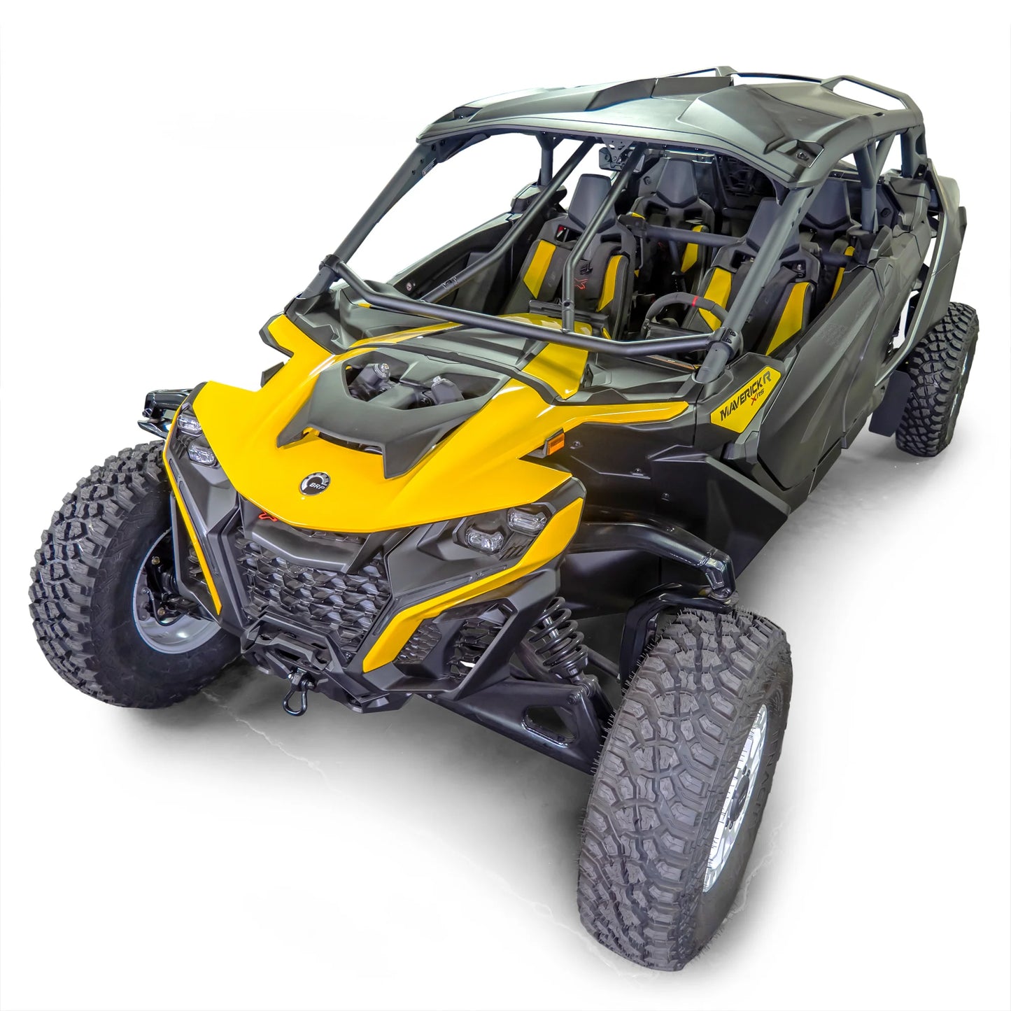 DRT Bolt on Intrusion Bar Kit for OE Cage Fits: CAN-AM MAVERICK R 2024+ / Max Front Side View