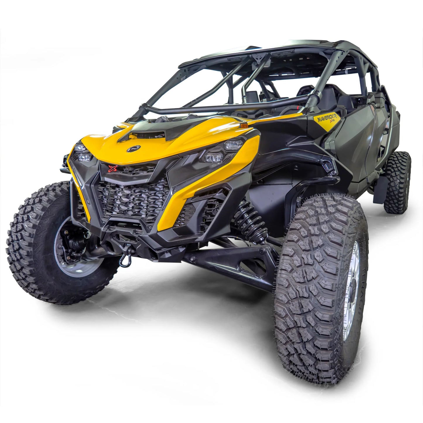 DRT Bolt on Intrusion Bar Kit for OE Cage Fits: CAN-AM MAVERICK R 2024+ / Max Front Lower Side View