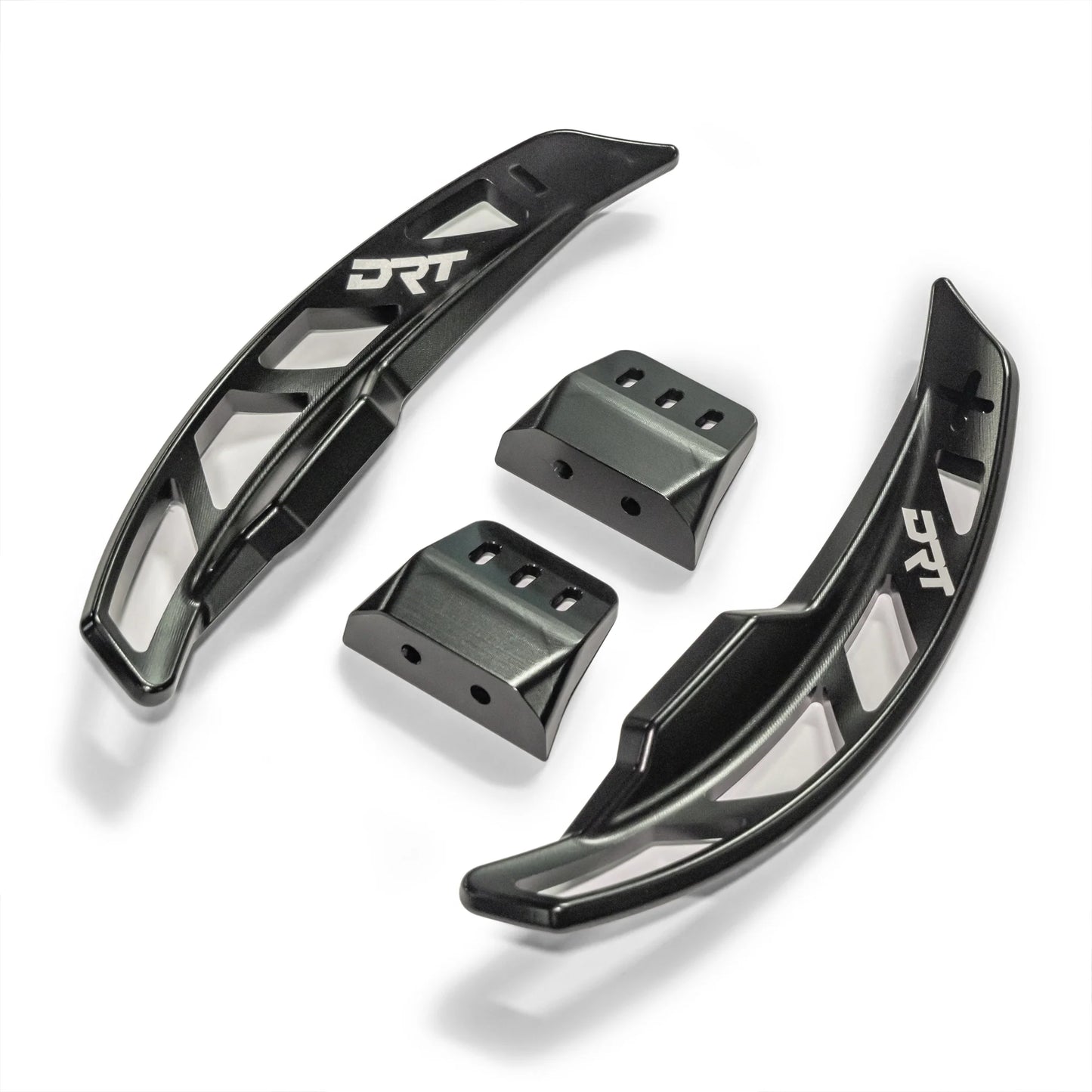 DRT Billet Paddle Shifter Shift Handles Fits: CAN-AM MAVERICK R 2024+ All Models Product View with brackets