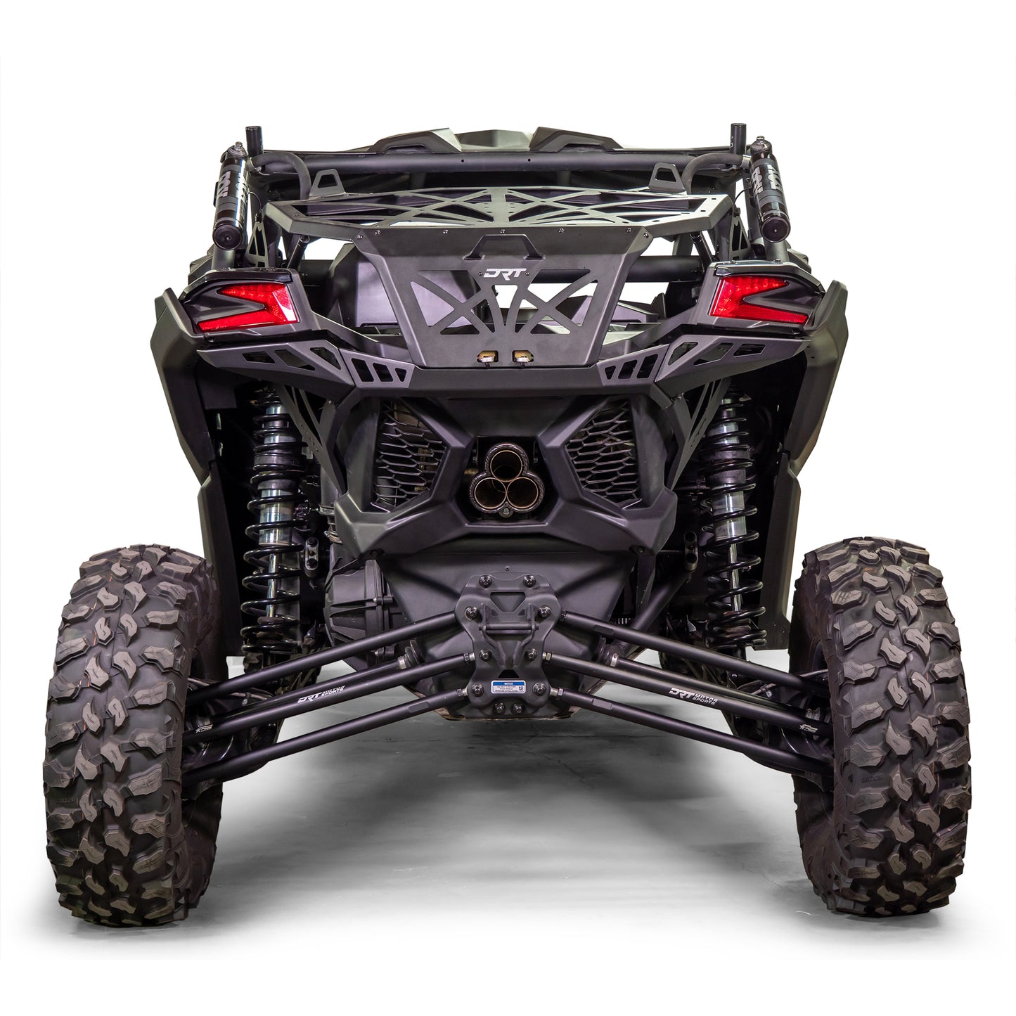 DRT Motorsports Can Am X3 Tire Carrier / Rear Bumper System rear view