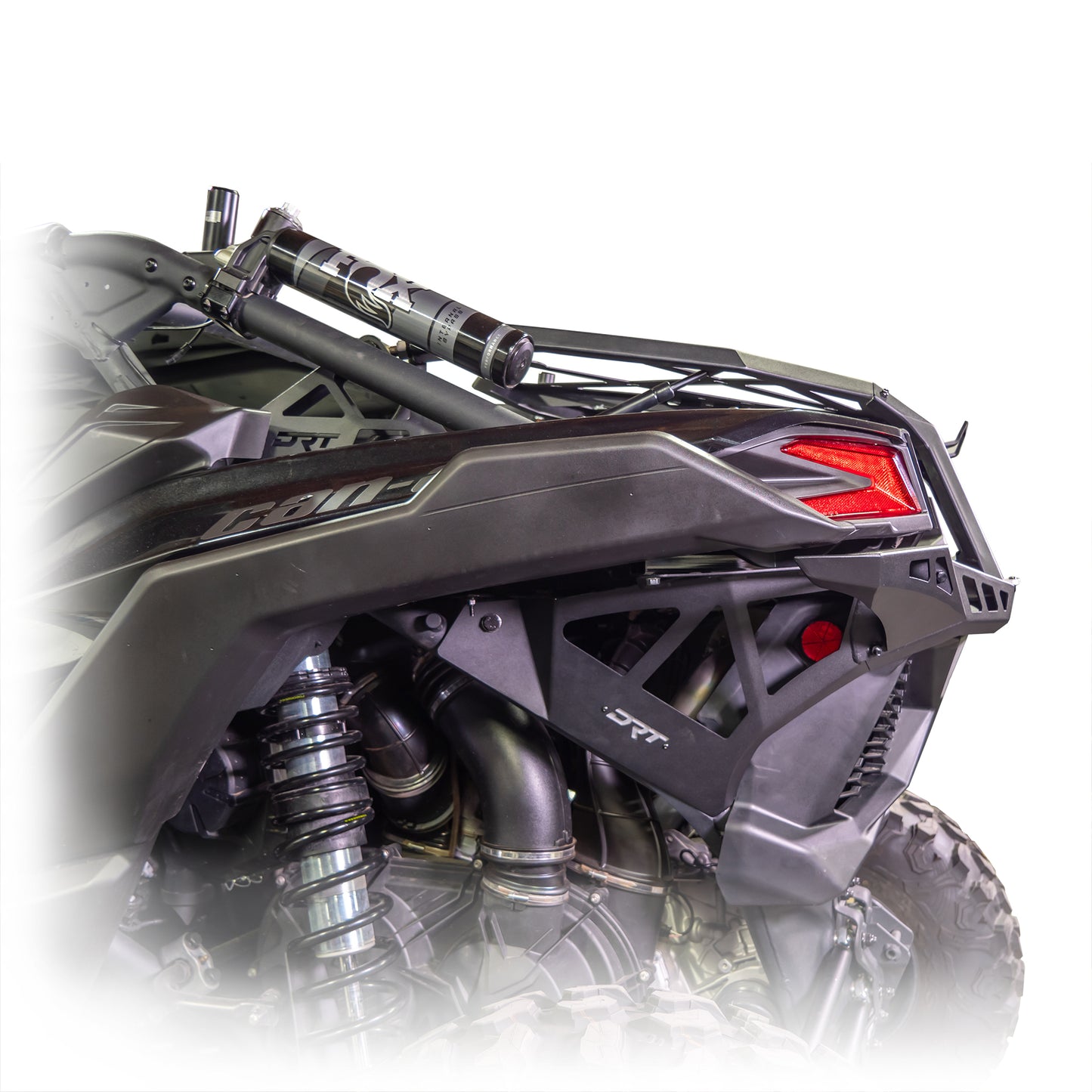 DRT Motorsports Can Am X3 Tire Carrier / Rear Bumper System Side view
