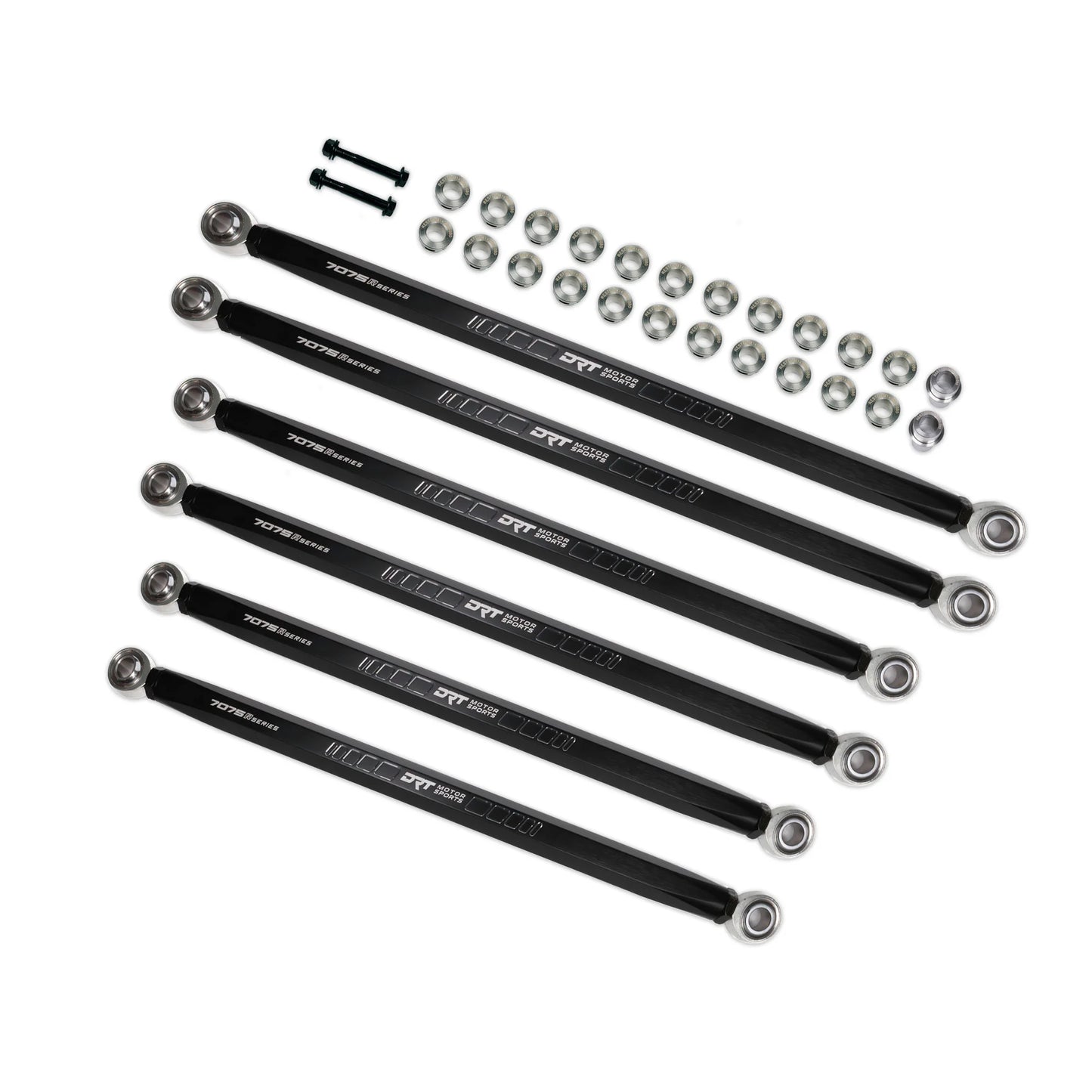DRT MOTORSPORTS 7075 XD RACE HEX Billet Radius Rods Bars Can Am MAVERICK R X XRS MAX WITH HARDWARE