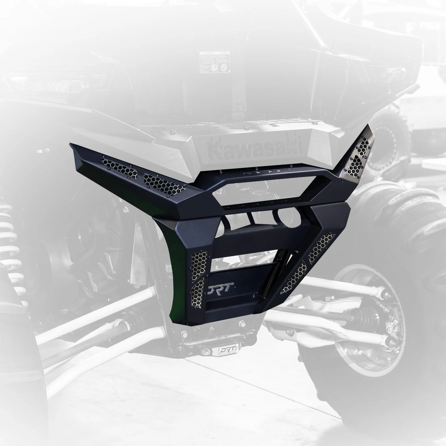 Black motorcycle护板 on a transparent background