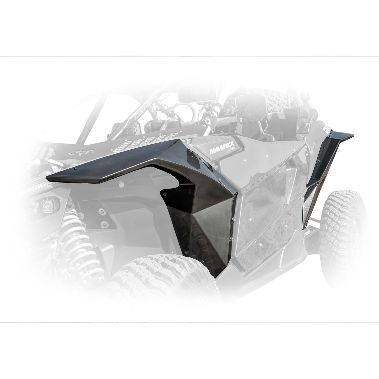 DRT Motorsports Can Am X3 2017+ ABS Extended Fenders Front and Rear side view