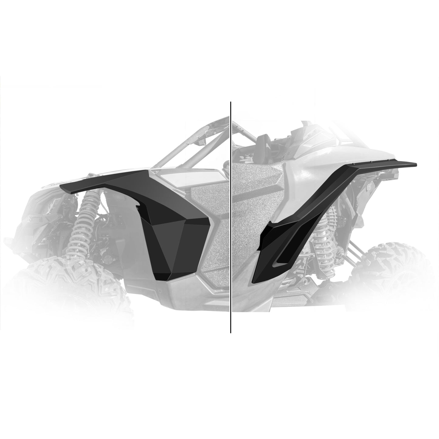 DRT Motorsports Can Am X3 2017+ ABS Extended Fenders Front and Rear kit