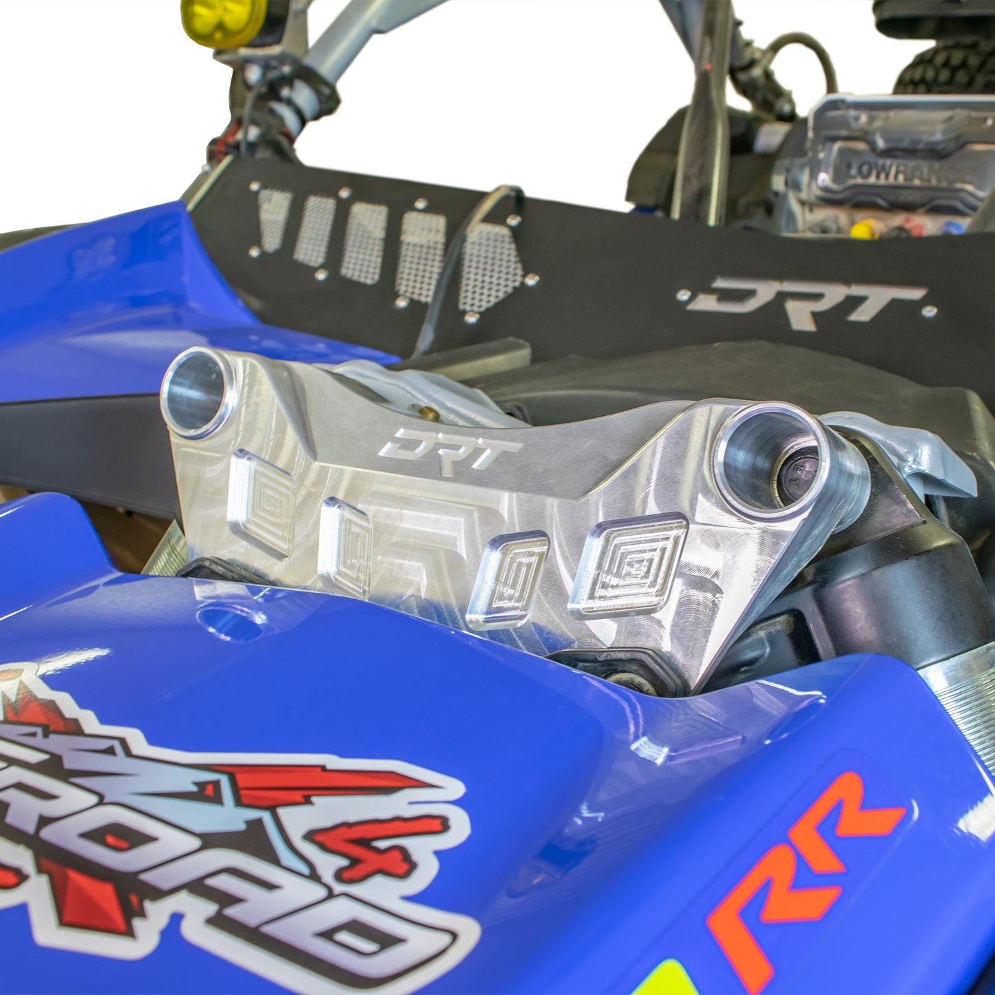 DRT Motorsports Can Am Maverick X3 2017+ Billet Shock Tower Brace mounted view