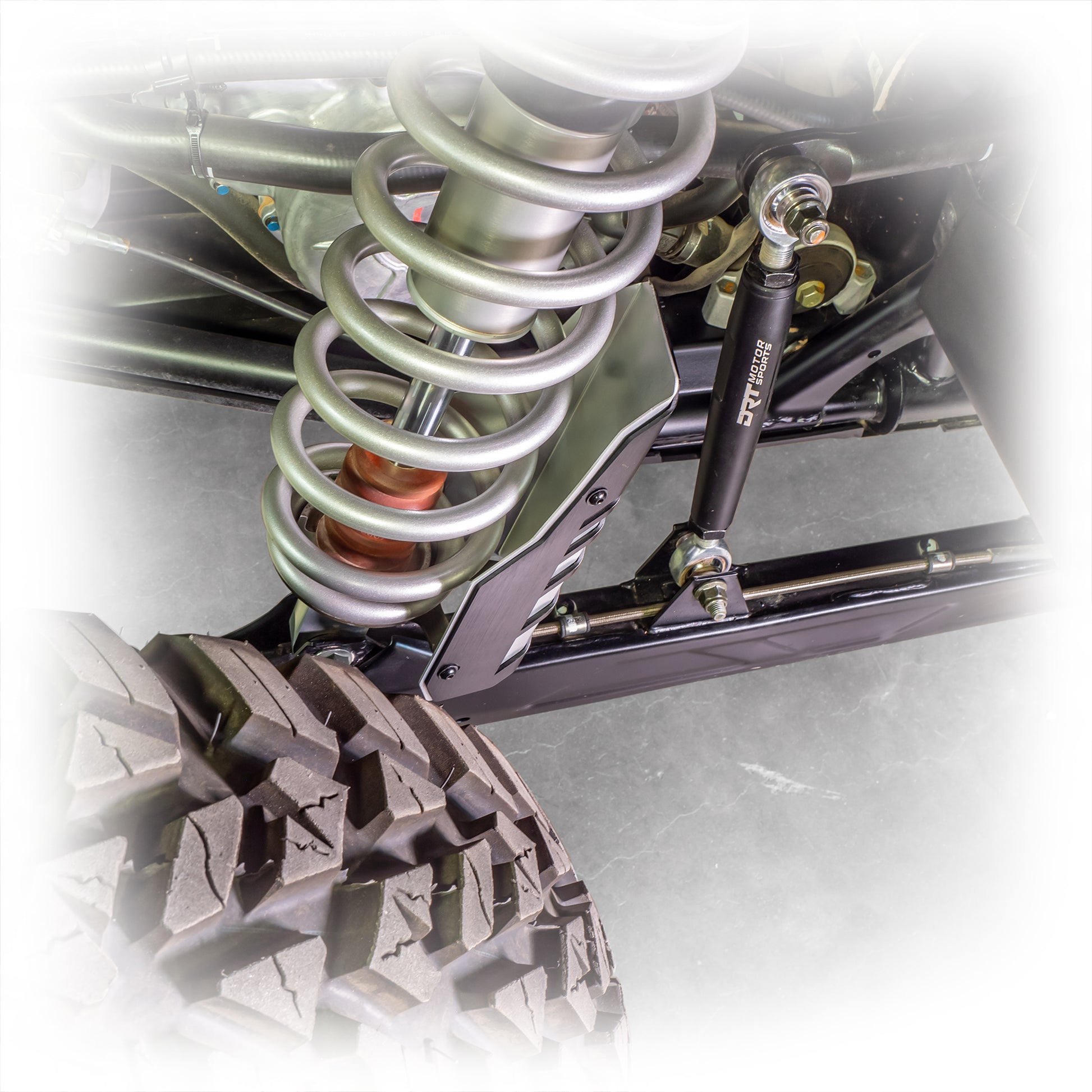 DRT Shock Guard Kit 3.0 in Shock on machine top view
