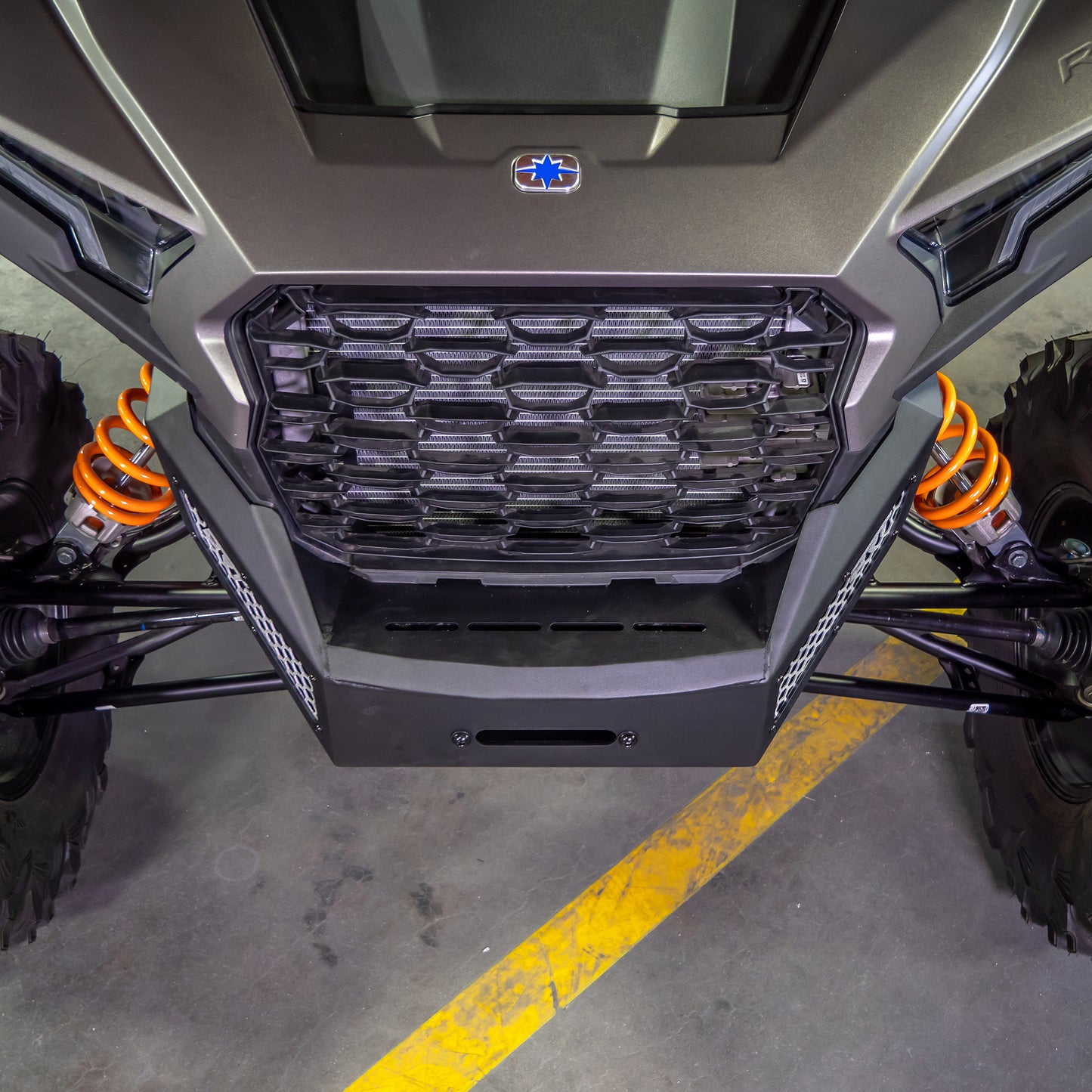 DRT Polaris RZR XP4 2024+ Winch Bumper on machine top view