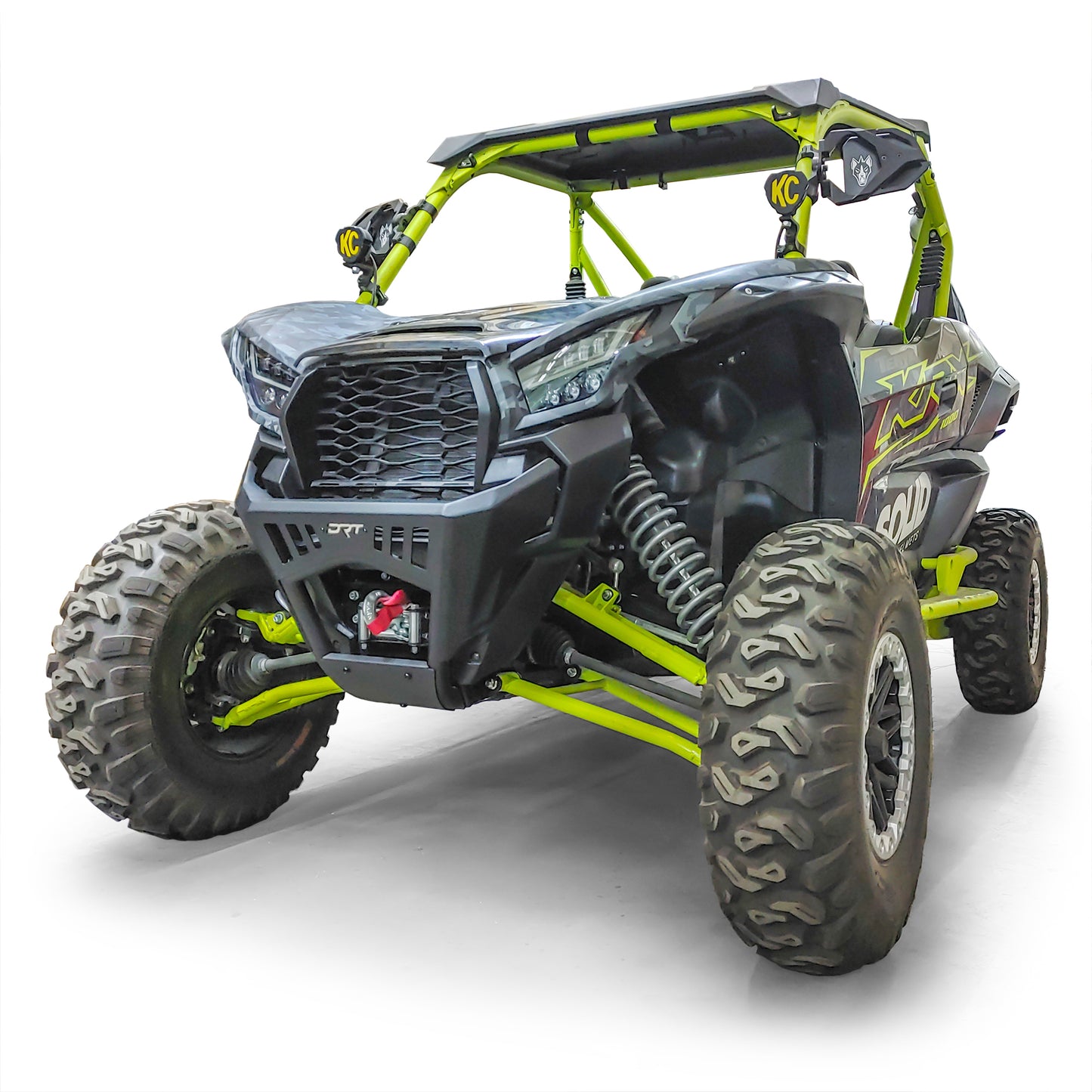 DRT Kawasaki Teryx KRX4 1000 Front Bumper on machine front right