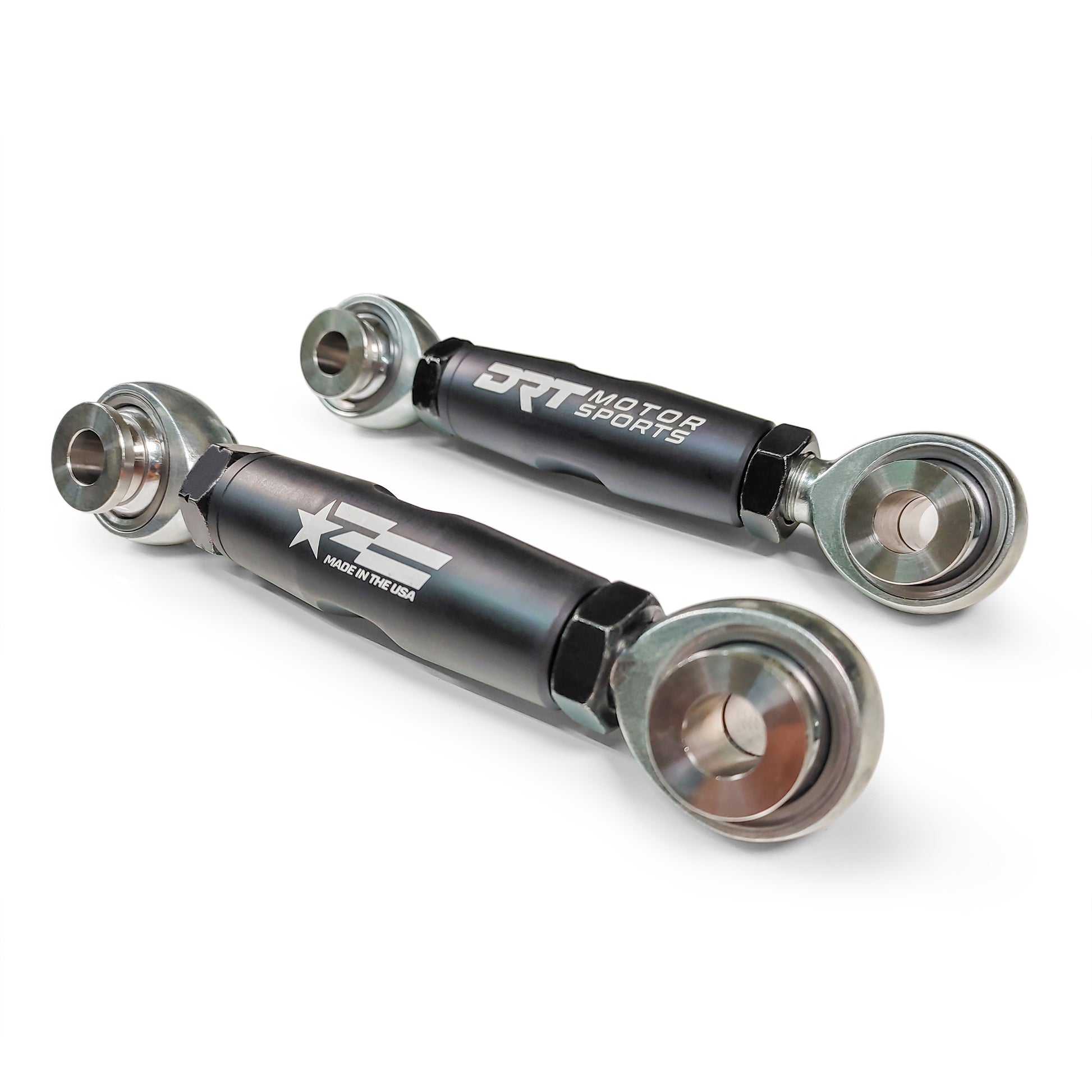 DRT Motorsports Billet Aluminum Barrel Adjustable Sway Bar Link Kit Polaris (M10) close side view