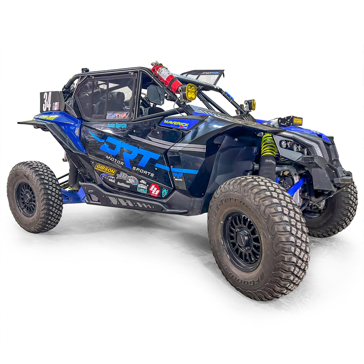 DRT Can Am 2017+ Maverick X3 2 door Rock Sliders on machine front