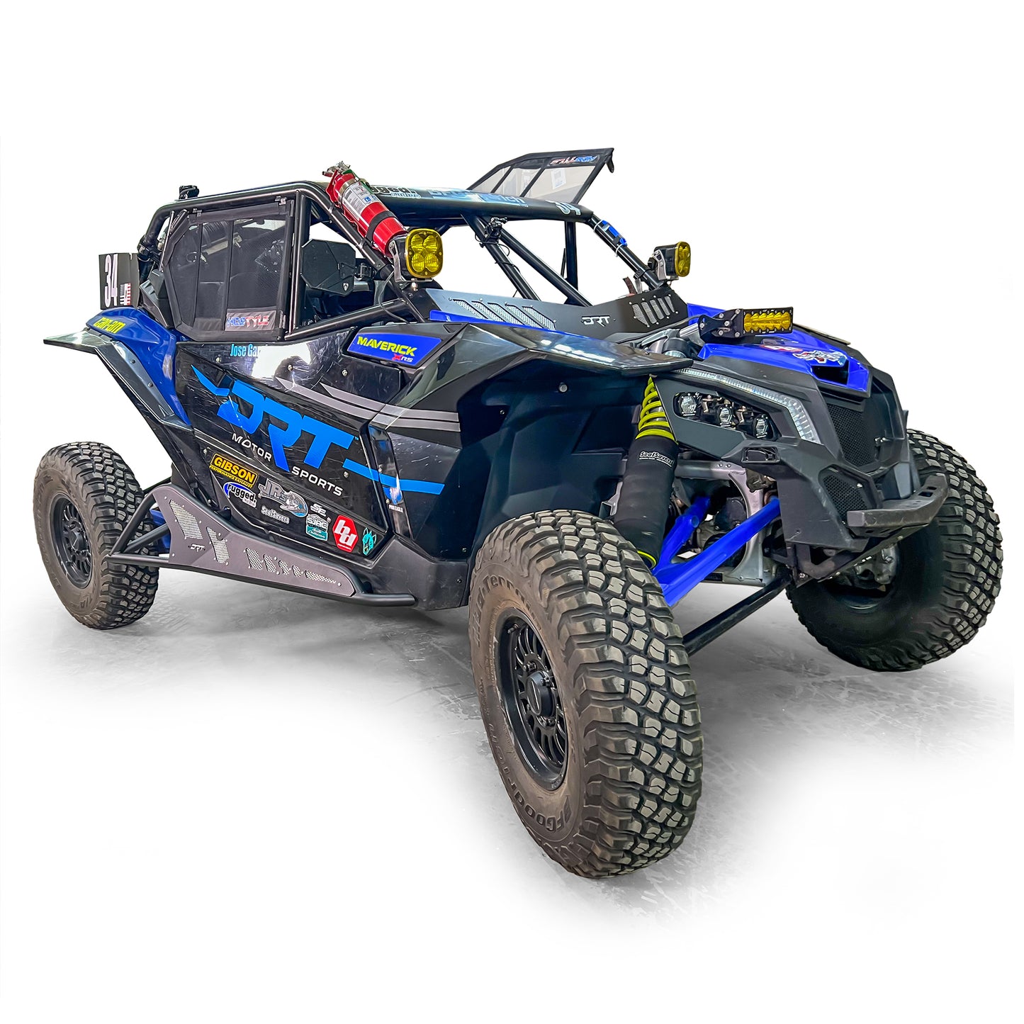 DRT Motorsports Can Am 2017+ Maverick X3 2 door Tree Kickers installed front view