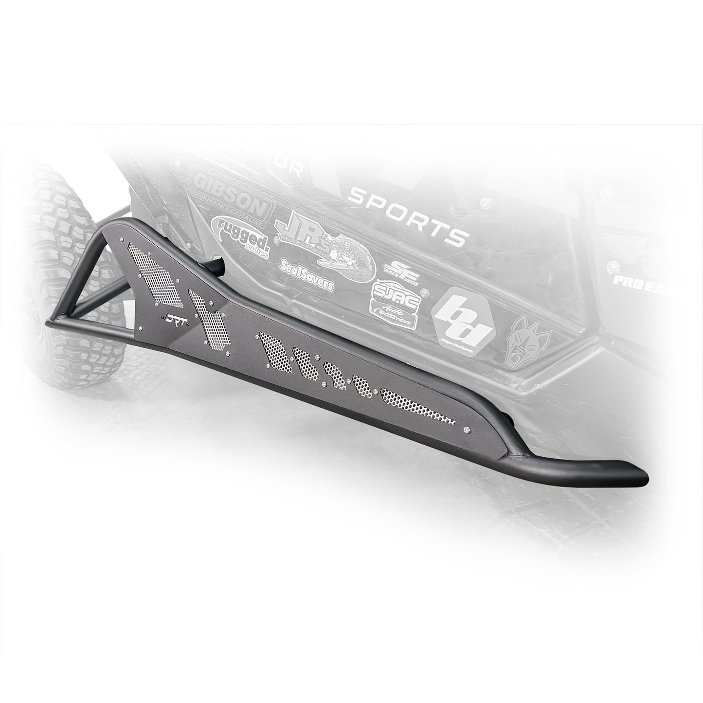 DRT Motorsports Can Am 2017+ Maverick X3 2 door Tree Kickers installed view