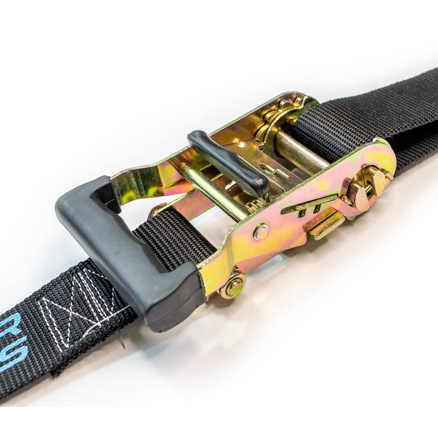 DRT Motorsports Ratcheting 3 point Y-Strap ratchet close up