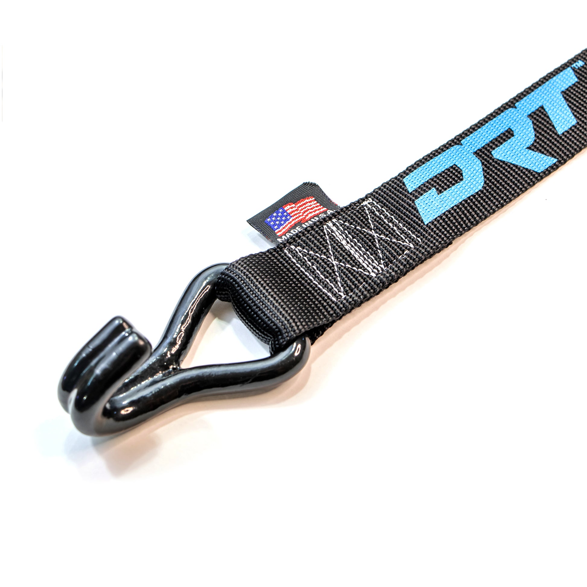 DRT Motorsports Ratcheting 3 point Y-Strap hook close up