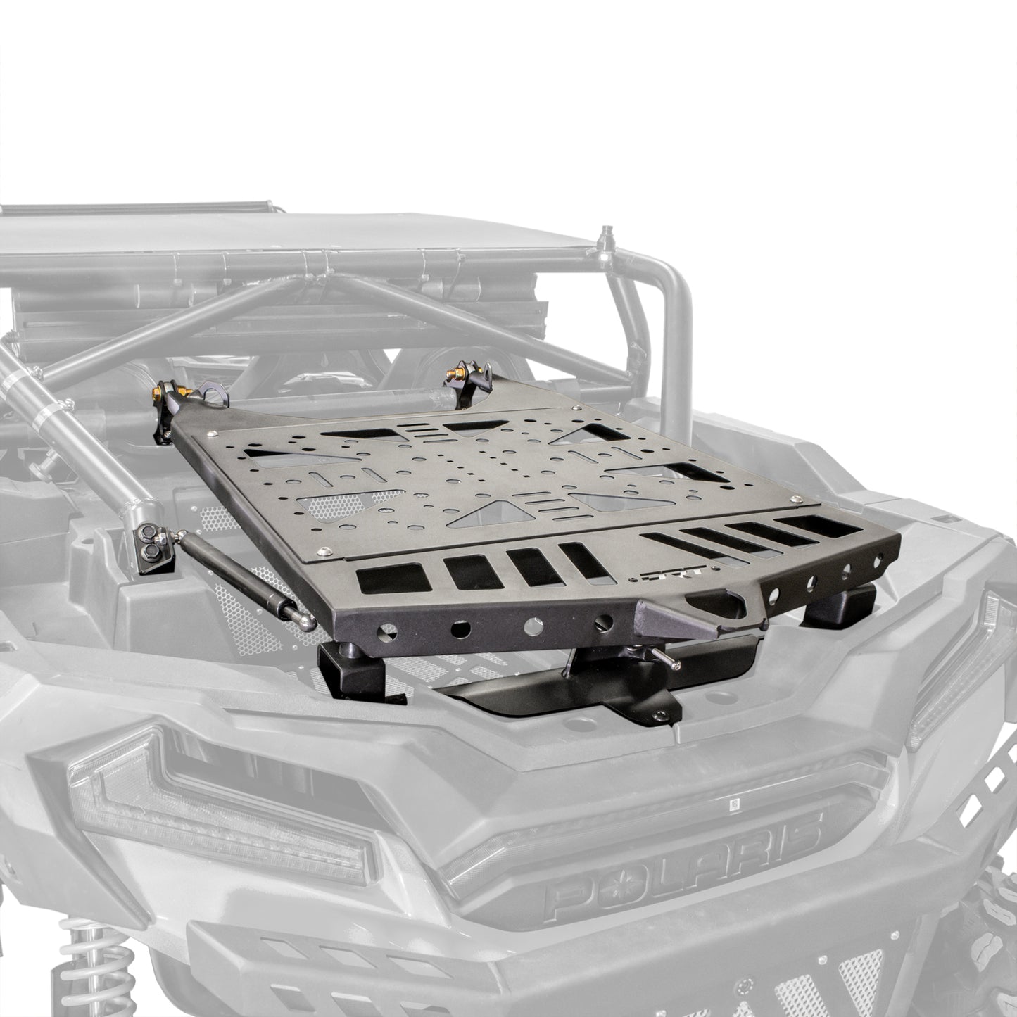 DRT Motorsports RZR 2014+ XP 1000 / XP Turbo / Turbo S Adventure Rack / Tire Carrier closed top rear view