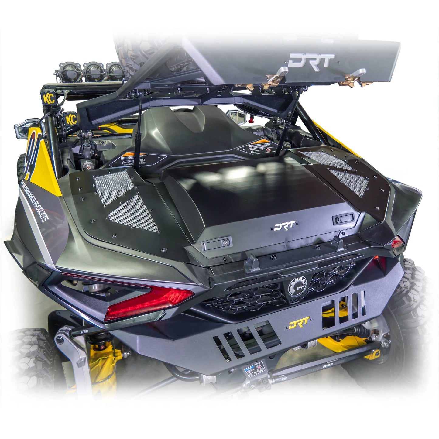 DRT CAN AM MAVERICK R X / XRS 24+ Aluminum Storage Box Trunk Lid Enclosure Black