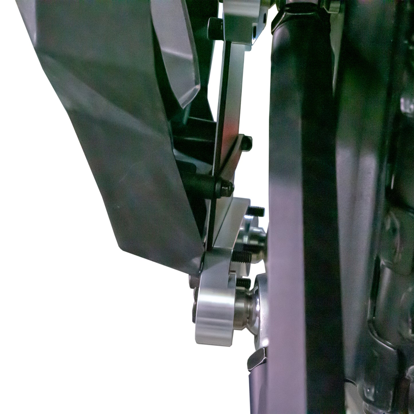 DRT Motorsports 3 PC Radius Rod Reinforcement Plate Polaris Pro R/Turbo R mounting view