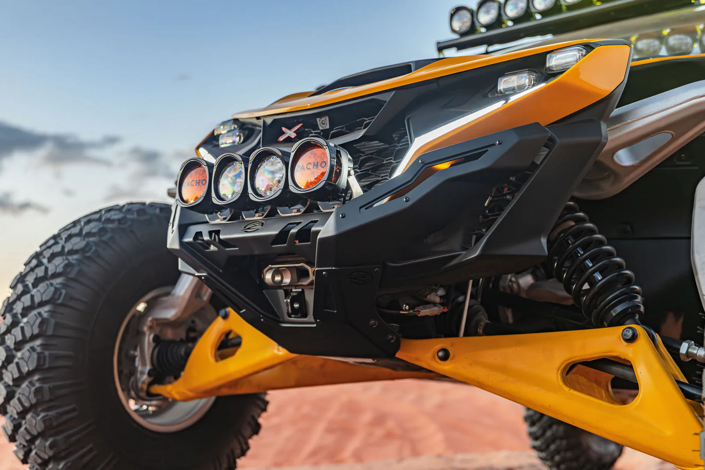Elektric Offroad Volt Winch Front Bumper Maverick R / Max 2024+ side view