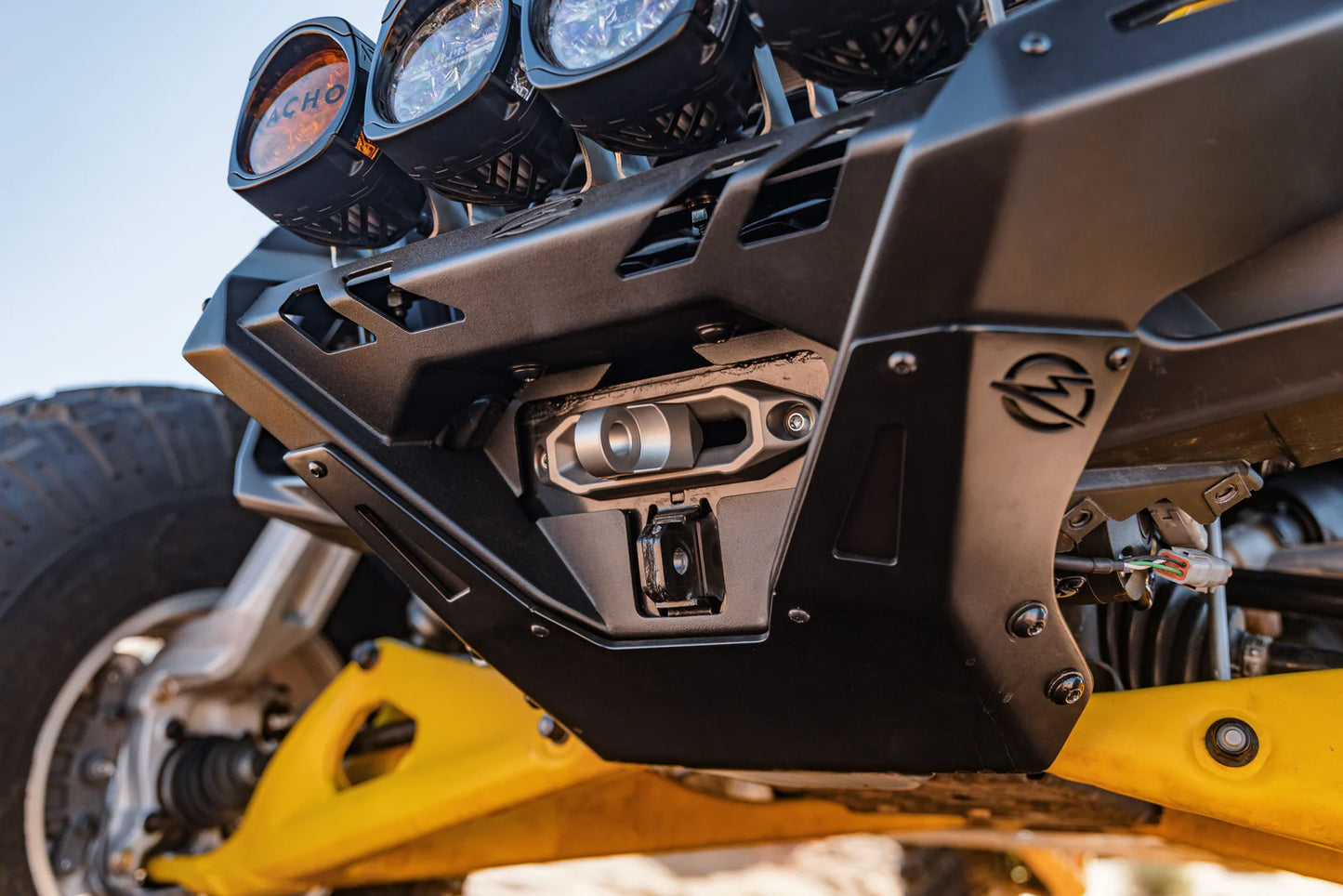 Elektric Offroad Volt Winch Front Bumper Maverick R / Max 2024+ Front close view