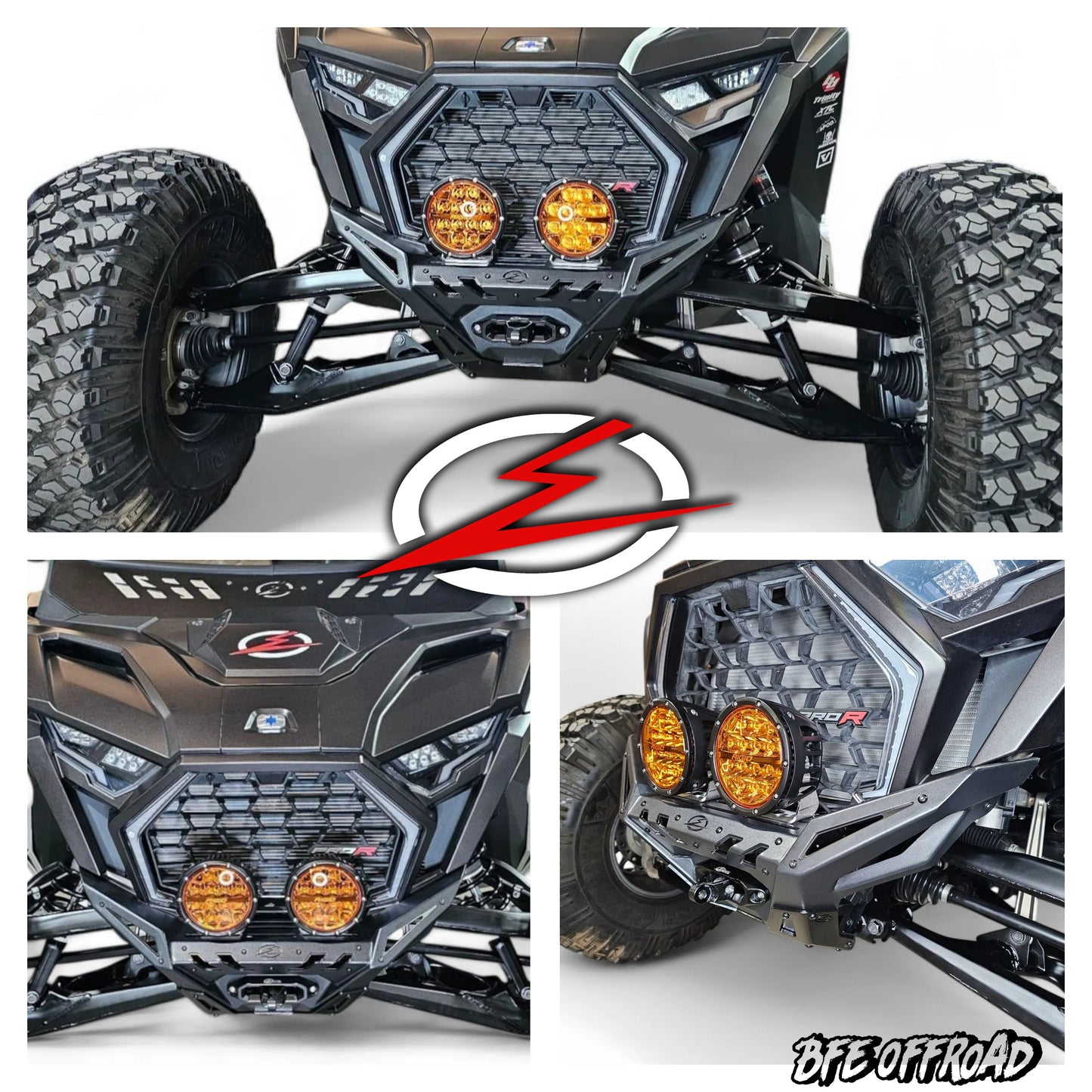ELEKTRIC OFFROAD VOLT FRONT WINCH BUMPER POLARIS RZR PRO R TURBO R PRO S 2022+ Promo Pic