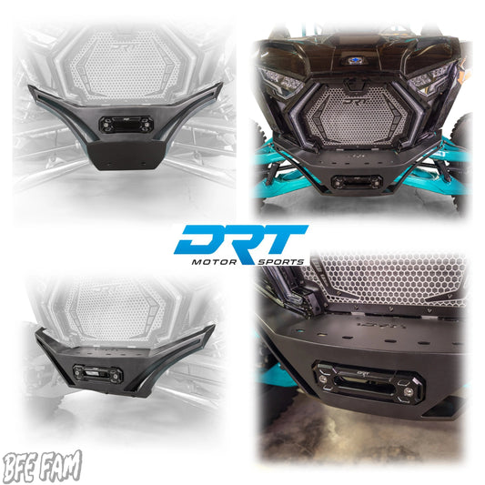 DRT Heavy Duty V2.0 Front Winch Bumper Skid Plate Polaris RZR Pro XP XP4 2020+ Promo Pic
