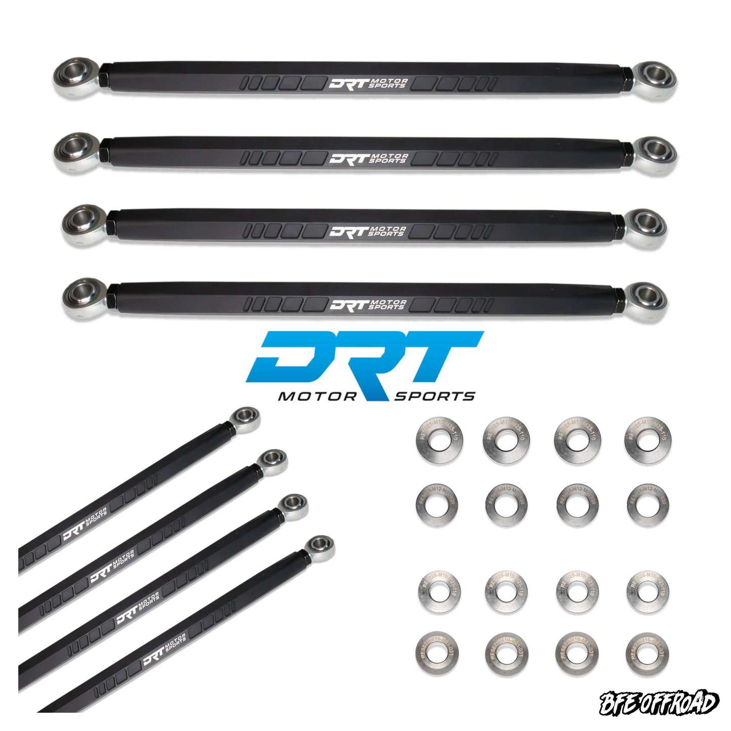 DRT Billet Aluminum Hex Radius Rods Bar Arms POLARIS RZR XP1000 XP 1000 /XP4 14+