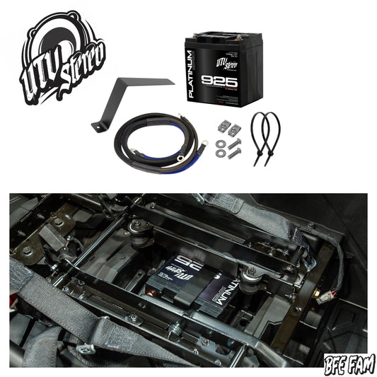 UTV Stereo Dual 2nd Battery Upgrade Kit Polaris RZR PRO XP PRO R TURBO R 4-Seat