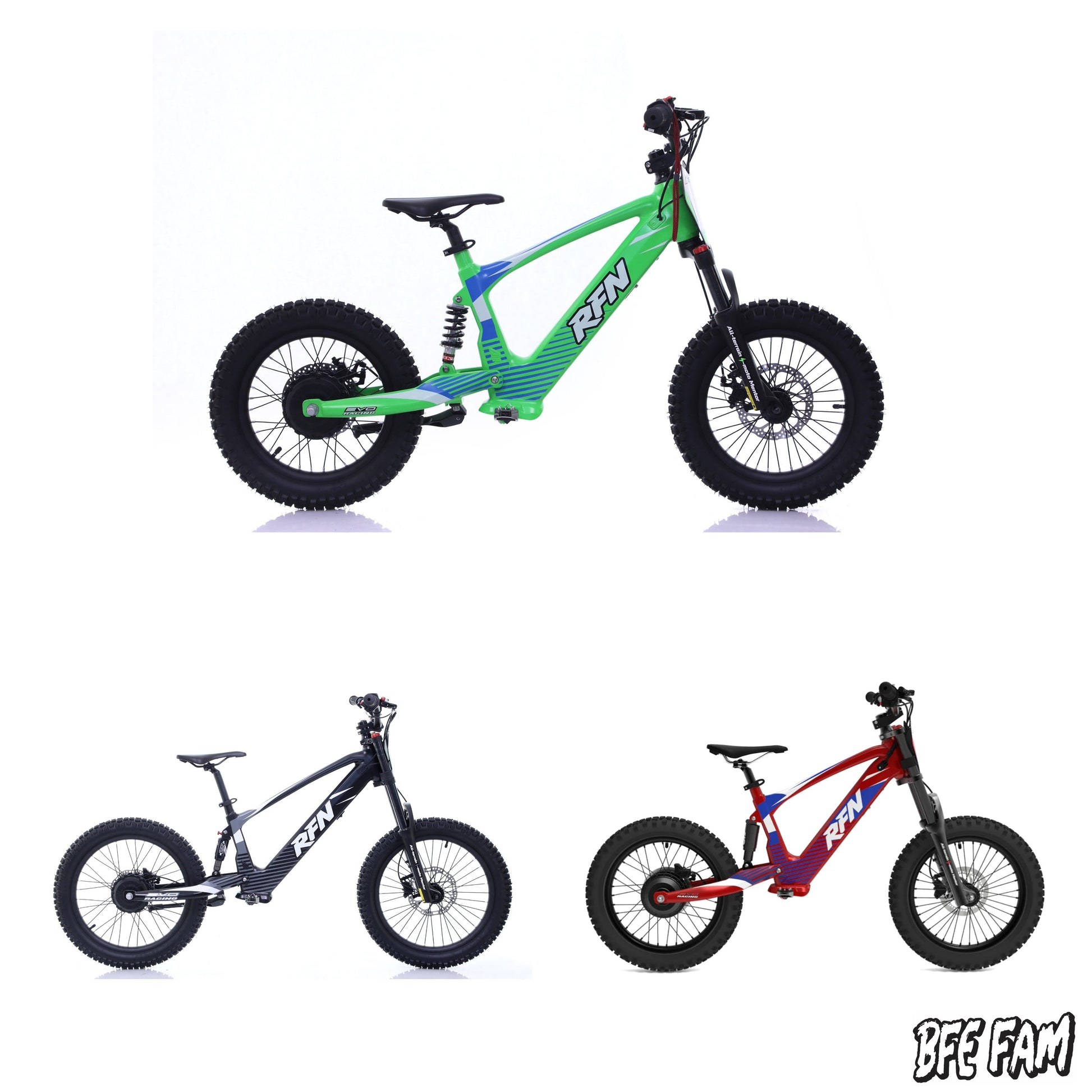 RFN Evo Racing 18 Electric Kids E-Bike Promo Pic