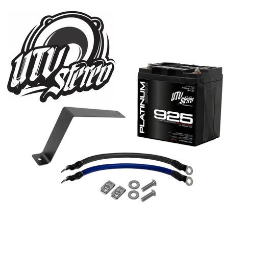 UTV Stereo Dual 2nd Battery Upgrade Kit Polaris RZR PRO XP PRO R TURBO R 2-Seat Models