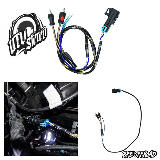 UTV Stereo Polaris Pro XP Pro R Pro S Ride Command Sub Amp RCA Install Output Harness